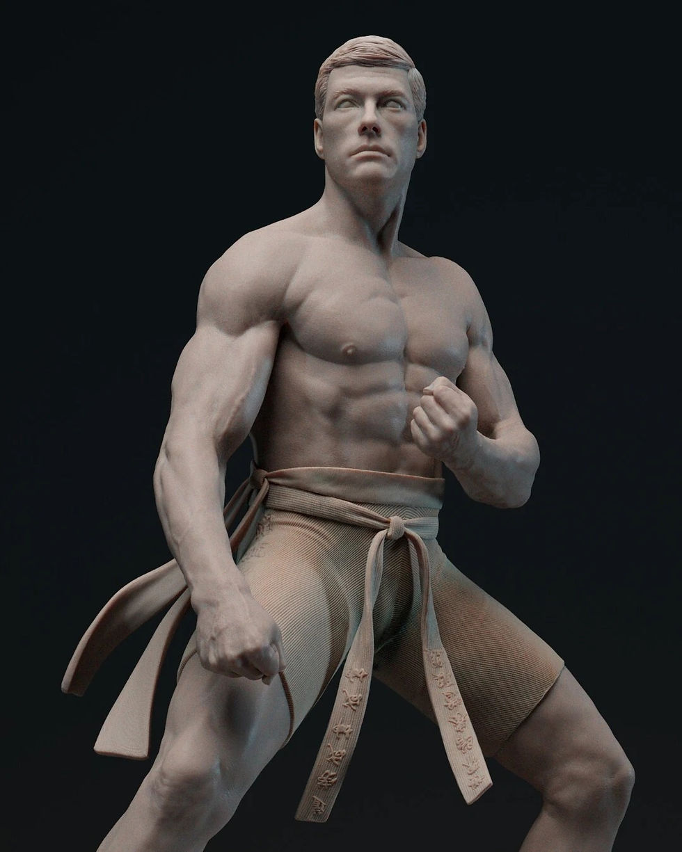 Miniatura: Bloodsport - 1 x niepomalowany, duży model 3D z żywicy drukowany w skali 1:1 z podstawą - ABE