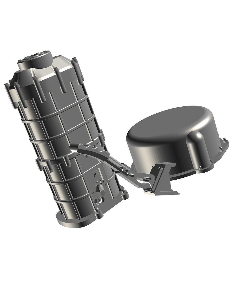 Miniatura: Motor Ford Barra Turbo Billet + Caja de cambios secuencial - Kit de modelo impreso en 3D - MCS