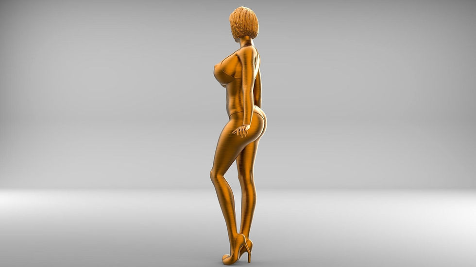 Thumbnail: Grid - Bikini Girl P3 dalam Berbagai Skala Model Cetak Resin 3D - 1 Buah