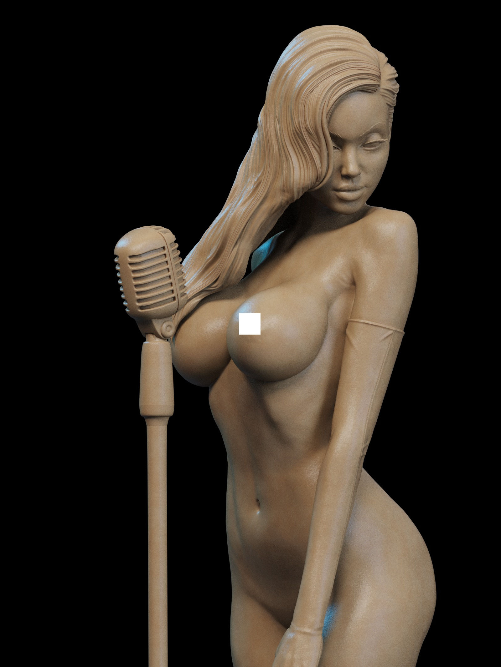 Jessica NSFW - 1 x Unpainted Large Scale 3D Resin Printed Model Kit + Base- CA3D