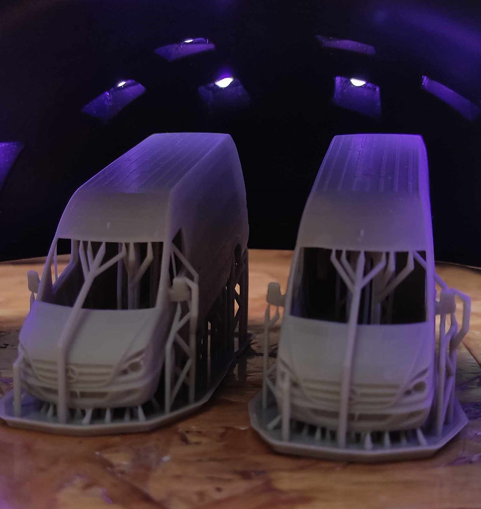 Miniaturbild: Mercedes Benz Sprinter Van – in verschiedenen Maßstäben – 3D-Harzdruck-Modellbausatz – K3D
