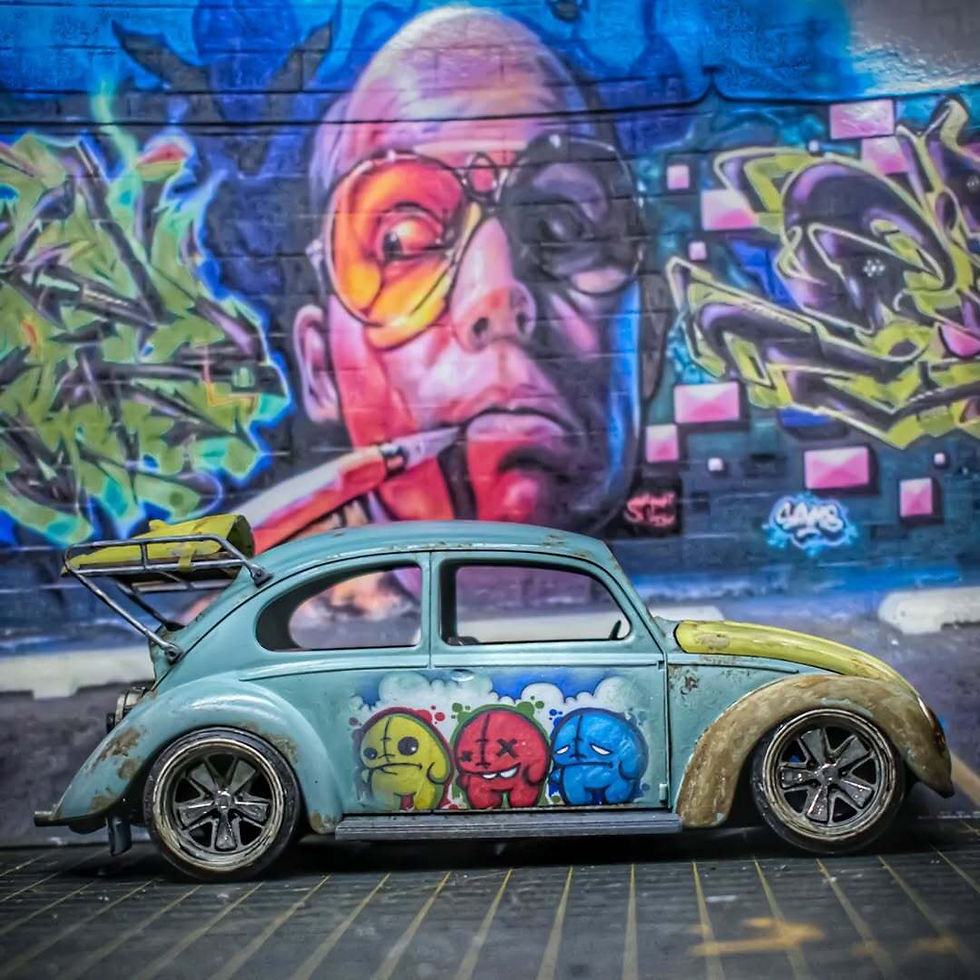 Miniatura: Tylko bagażnik dachowy VW - w różnych skalach - 1 x niepomalowana część drukowana w 3D z żywicy - K3D