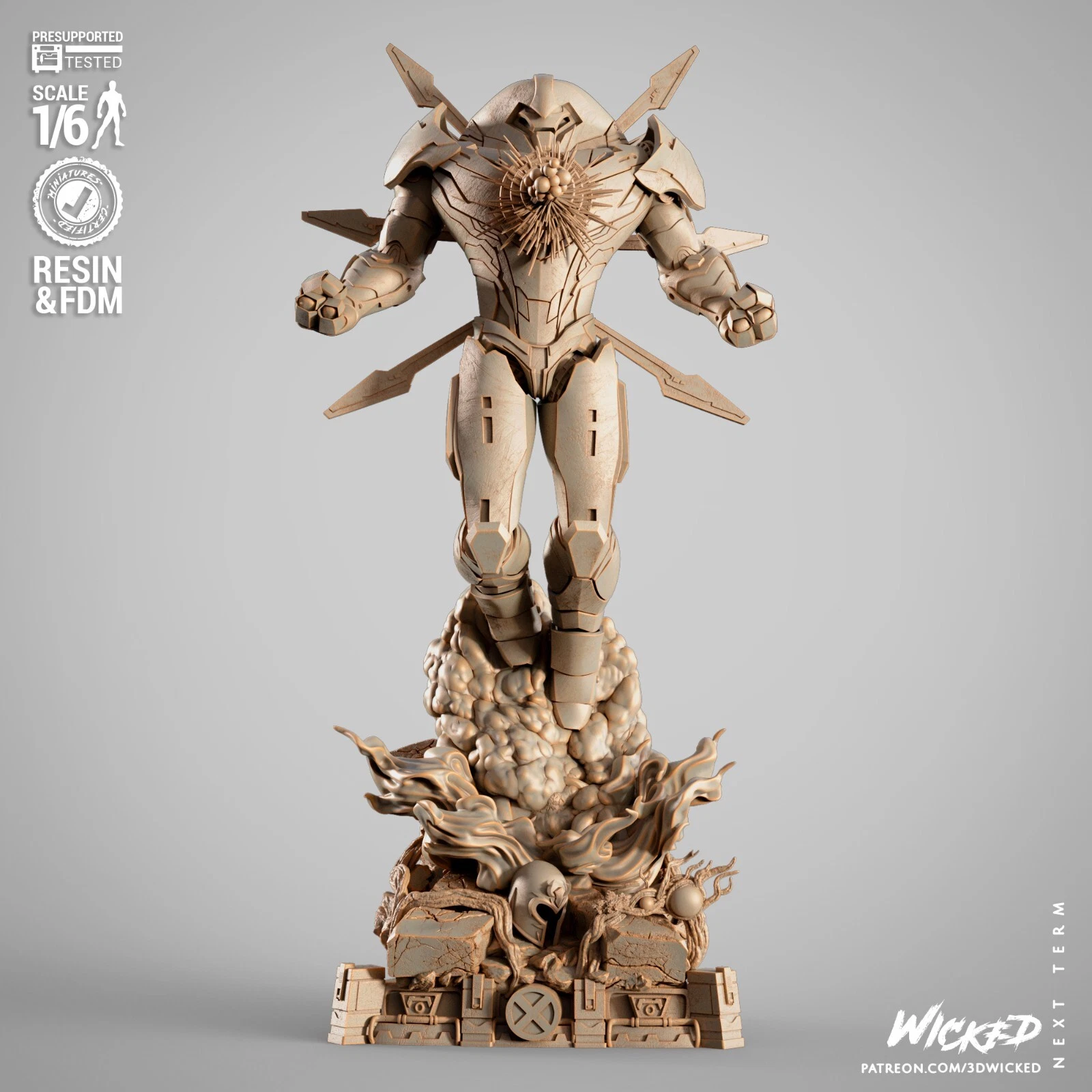 Nimrod - 1 x Unpainted Large Scale 3D Resin Printed Model Kit and Base - W3D