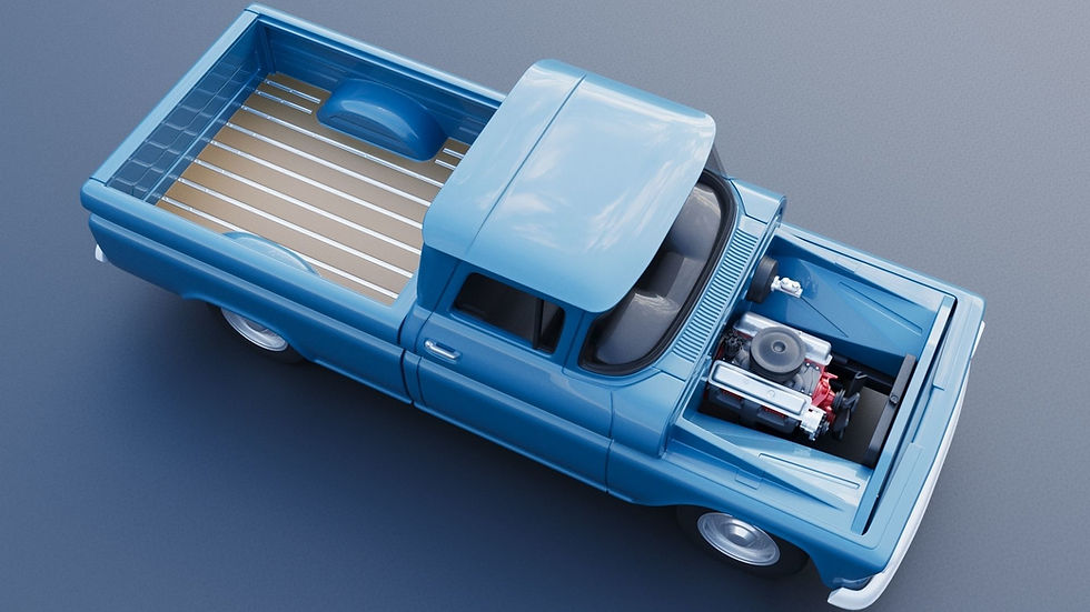 Thumbnail: Pacáiste Múnla Iomlán Priontáilte 3D Chevrolet C10 1961 i RHD nó LHD O/H/B