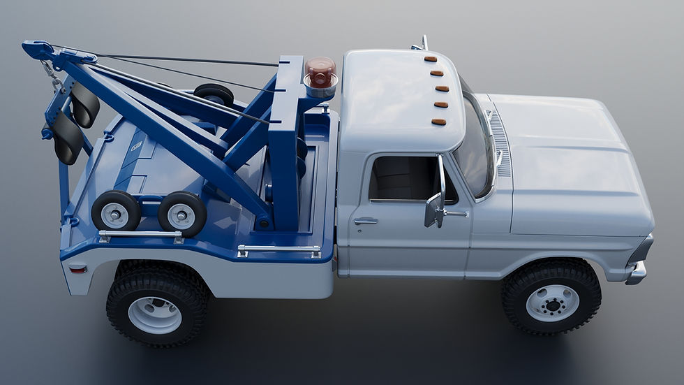 Thumbnail: 1969 Ford F-350 Wrecker in RHD or LHD - 3D Printed Complete Model Kit C/H/B