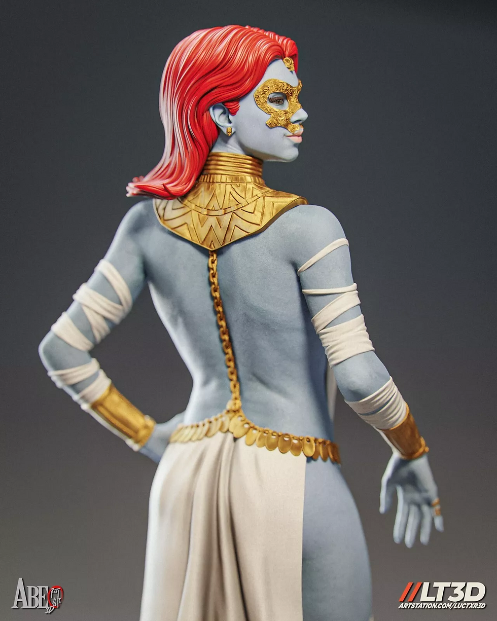Miniaturbild: Mystique Hellfire Gala – 1 x unbemalter großer Resin-Modellbausatz und Sockel – ABE