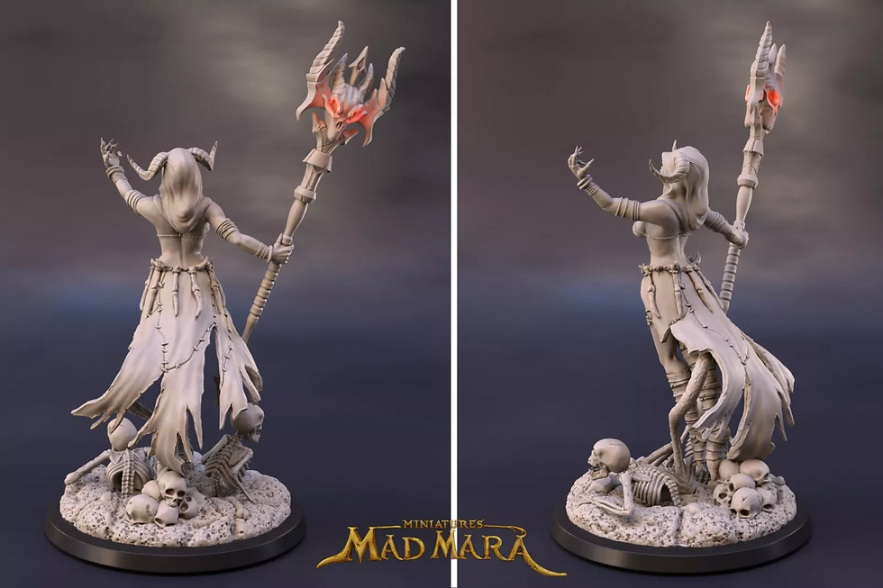 Miniature : Vaelara - 1 kit de modèle en résine 3D non peint à grande échelle avec base - MMM