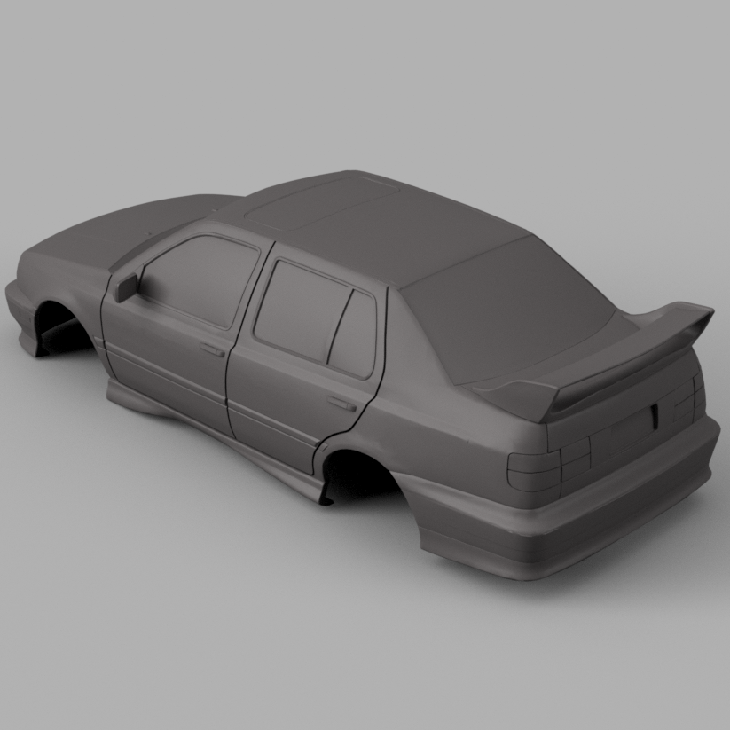 Thumbnail: Volkswagen Jetta Fast an Furious Body - Dalam Berbagai Skala - Cetakan Resin 3D - K3D