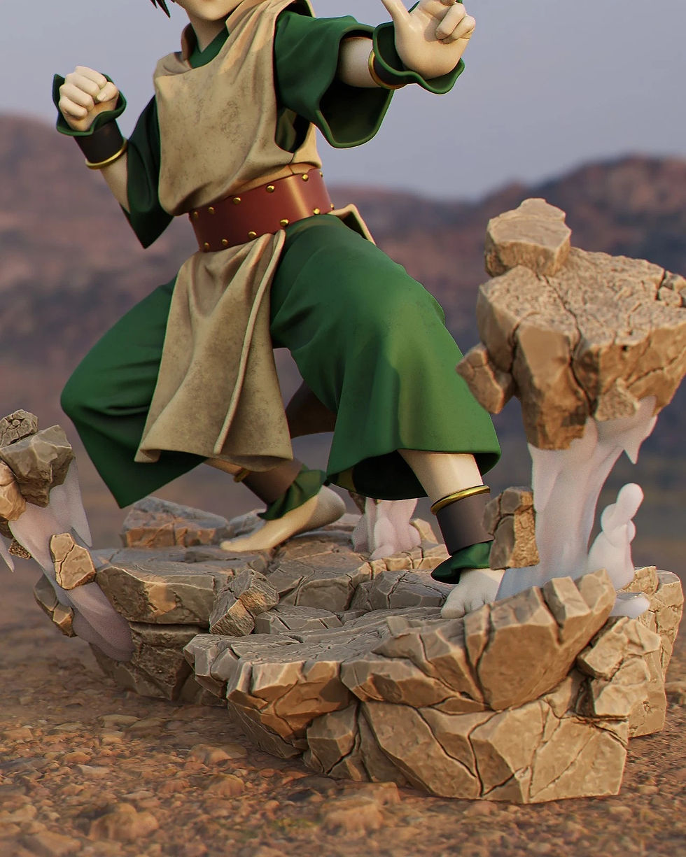 Thumbnail: Toph - 1 x Unpainted Large Scale 3D Resin Printed Model Kit and Base - CA3D