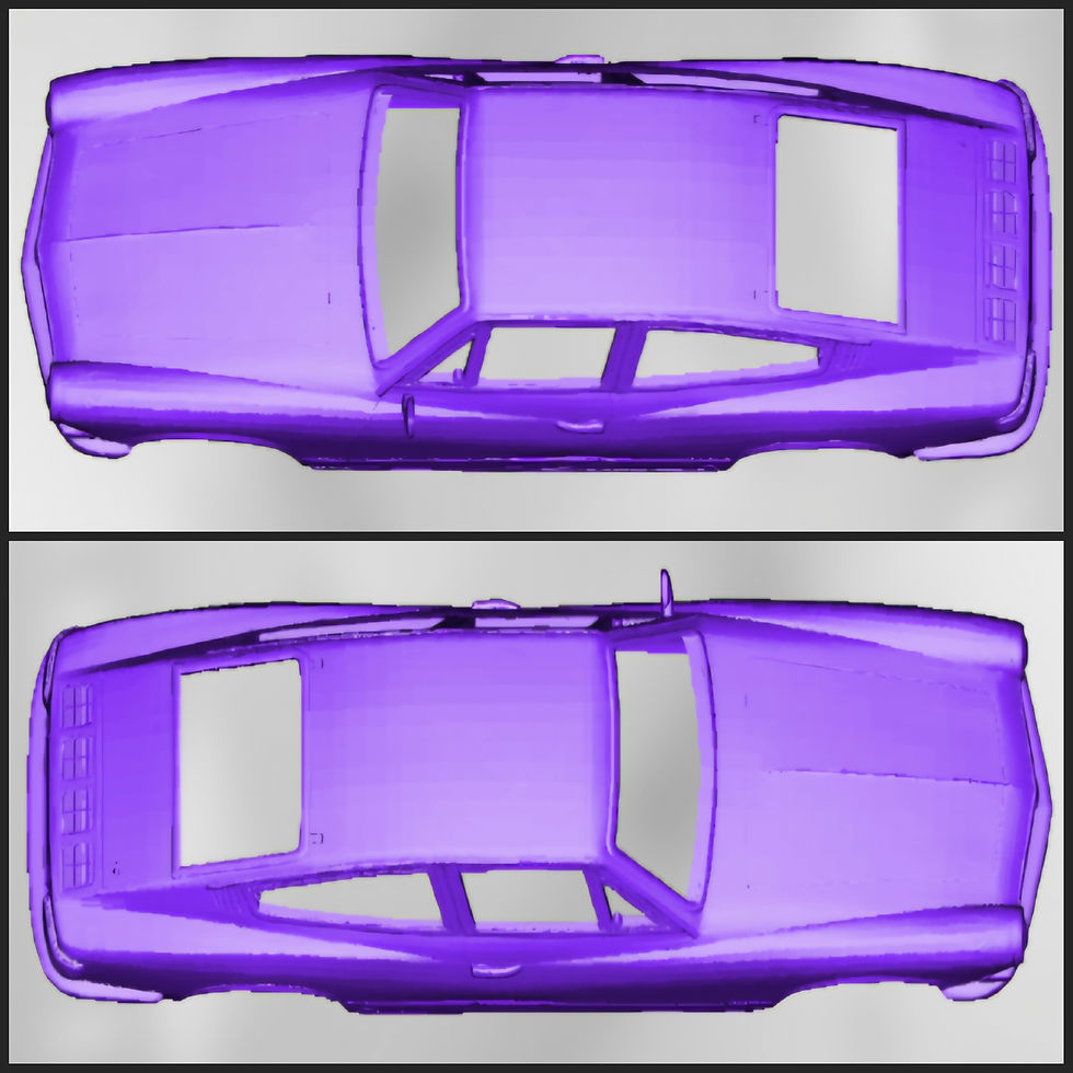 縮圖：1971 年大众 Karmann Ghia TC - 各种比例 - 3D 树脂打印零件套件 - K3D