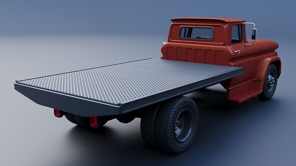 Miniatyrbild: 1961 Chevrolet C60 tippbil i höger- eller vänsterstyrd - 3D-utskrivet komplett byggsats C/H/B