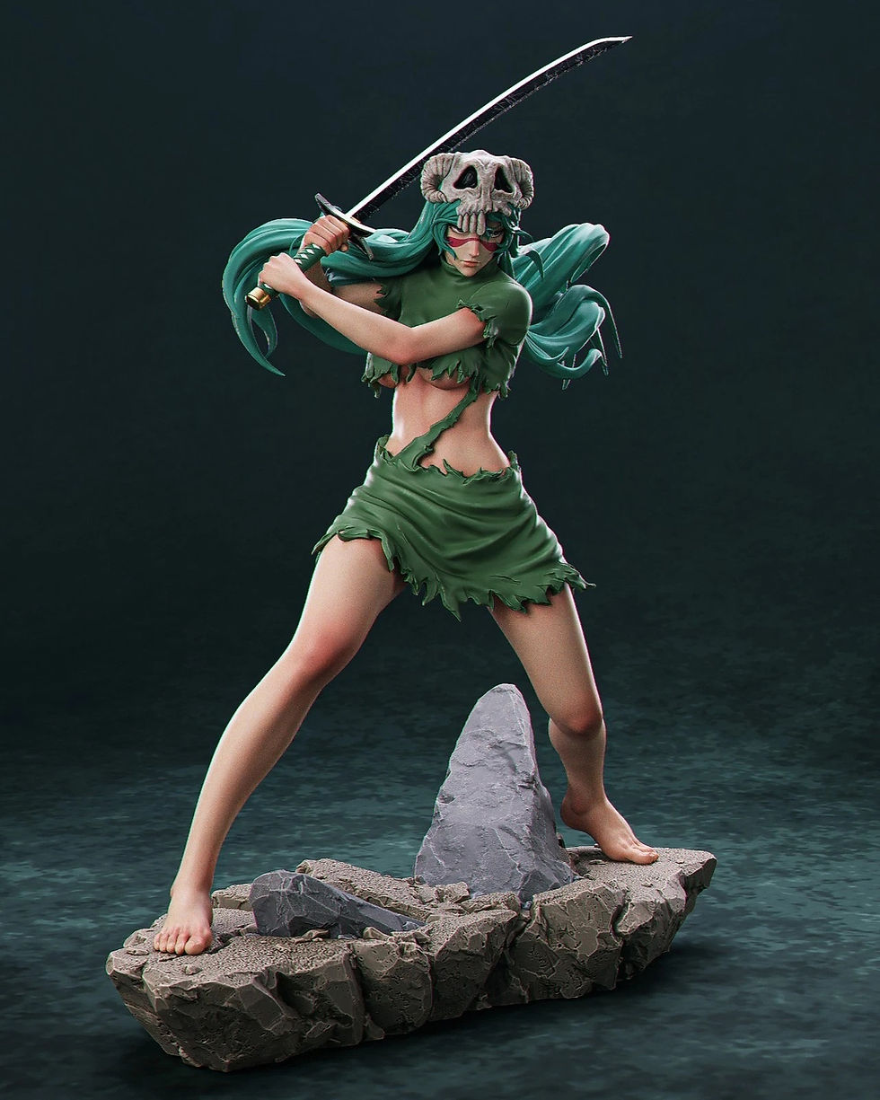 Miniatura: Nelliel - 1 x Unpainted Large Scale 3D Resin Printed Model Kit and Base - ca3d