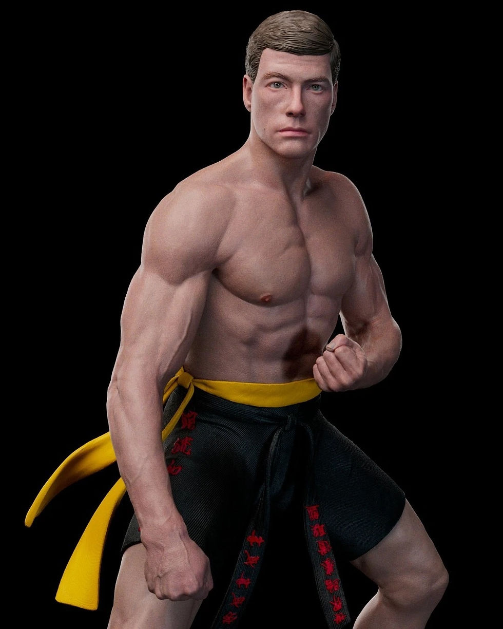 Thumbnail: Bloodsport - 1 x Unpainted Large Scale 3D Resin Printed Model Kit and Base - ABE