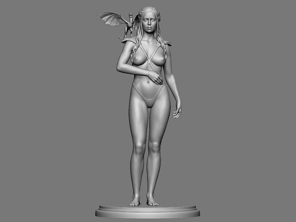サムネイル： ドラゴンの母（1）3バージョン+NSFW - 大型スケール240mmレジンモデルキットSS