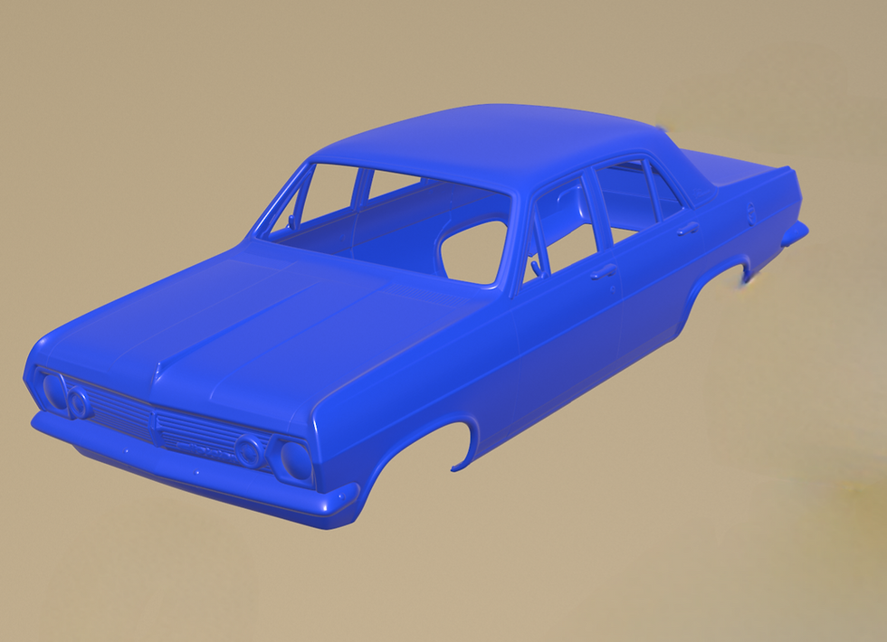 Miniatura: Holden HR Premier Sedán de 1967 (solo carrocería impresa en resina 3D)