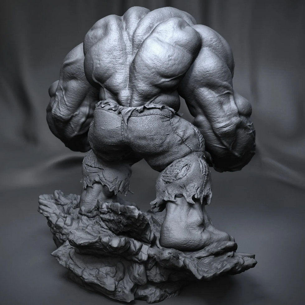 Thumbnail: Hulk - 1 x Kit Model Resin 1/12 yang Tidak Dicat dan Basis ca3d