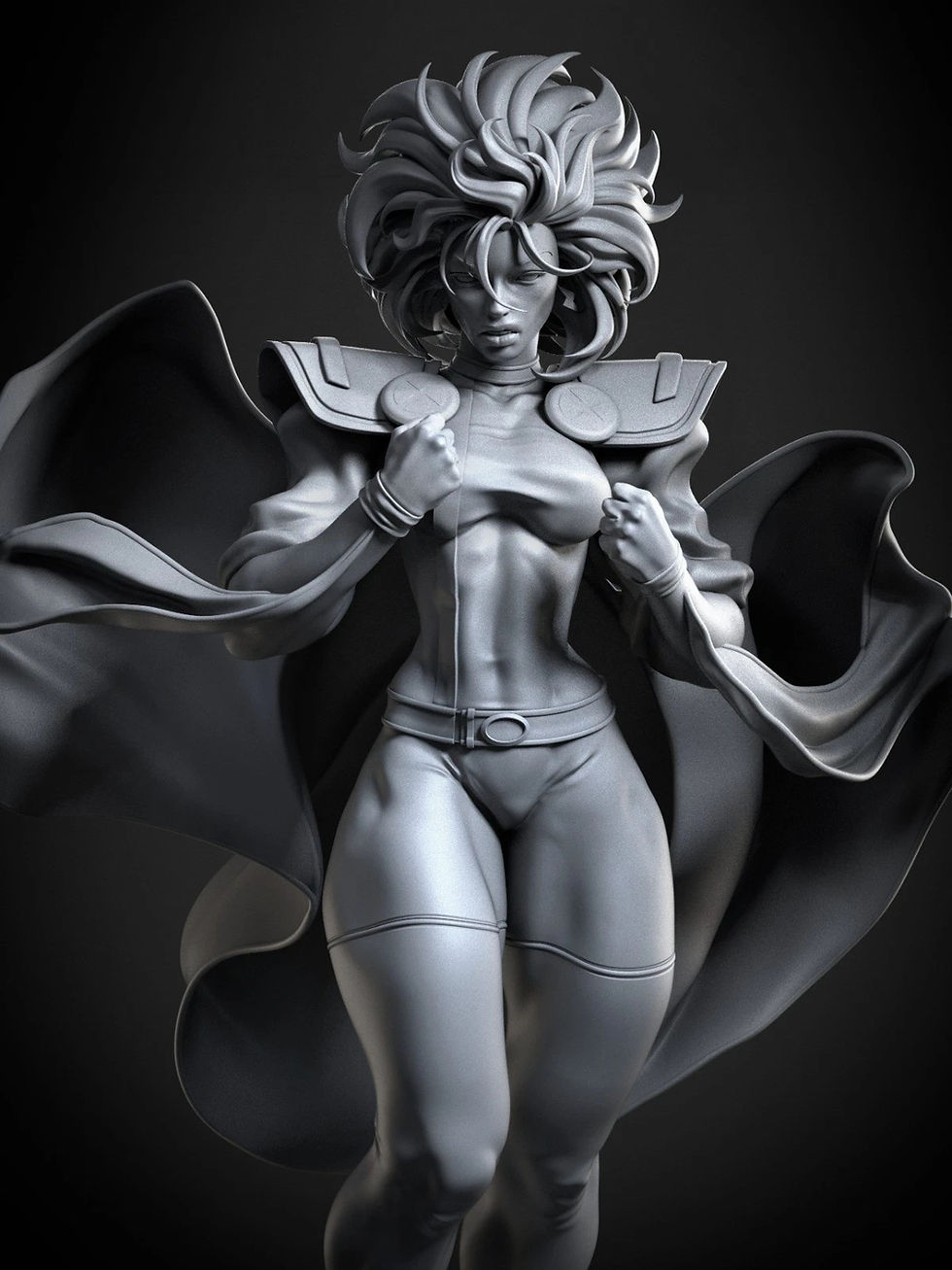 Thumbnail: Storm 2 - 1 x Unpainted Large Scale 3D Resin Printed Model Kit and Base - ca3d