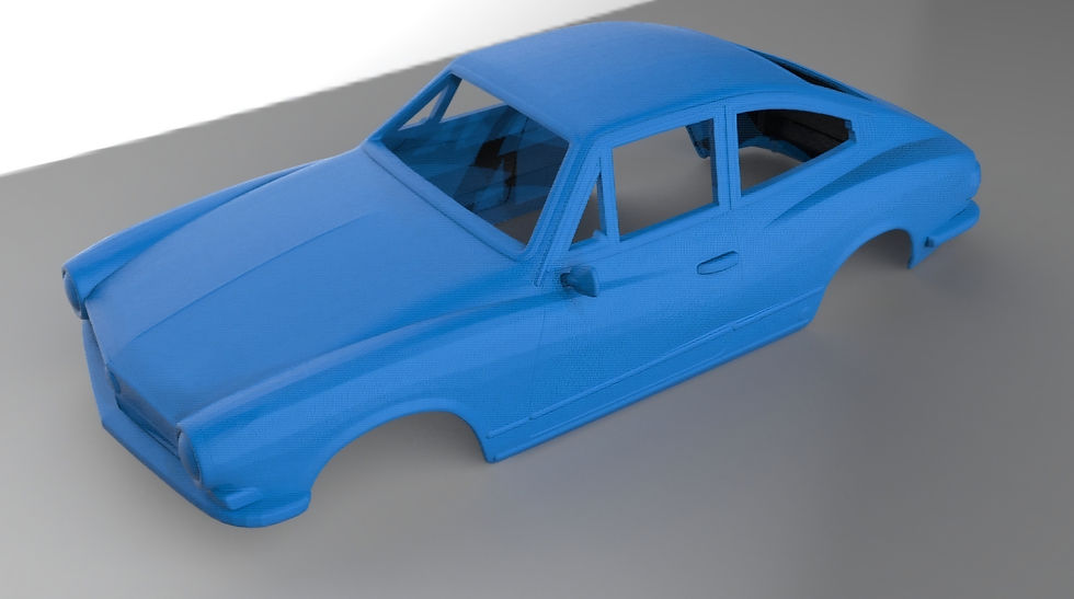縮圖：1971 年大众 Karmann Ghia TC - 各种比例 - 3D 树脂打印零件套件 - K3D