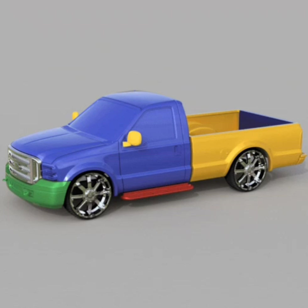 Miniature : Ford F 250 Pick-Up Ute - Différentes échelles - Kit de maquette en résine imprimée en 3D - K3D