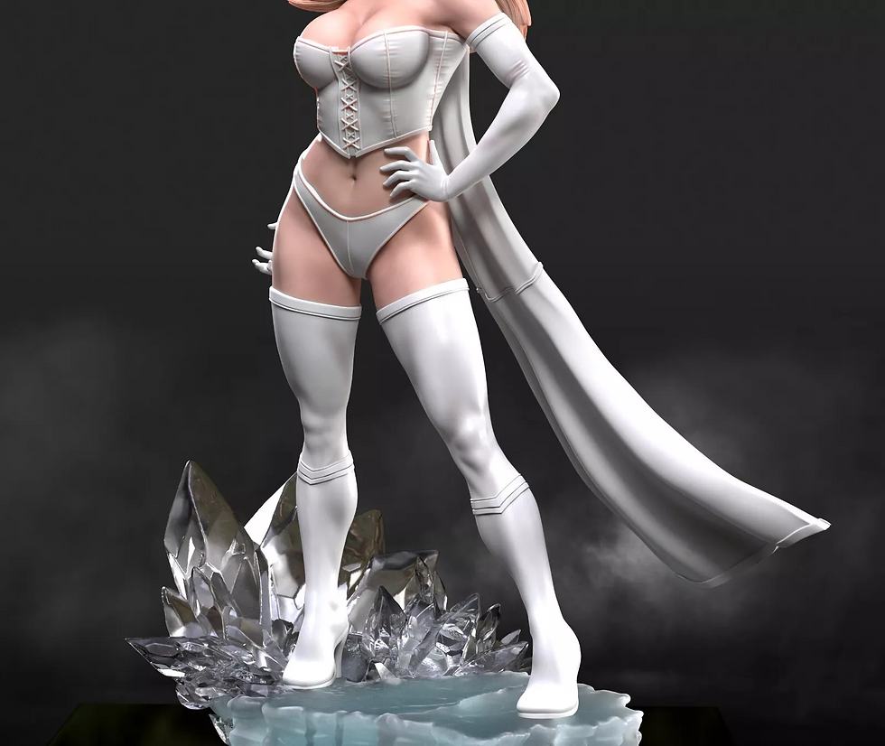 Thumbnail: Emma Frost - 1 x Tacar Samhail Roisín 3D Gan Phéint agus Bonn - I Scálaí Éagsúla - ABE