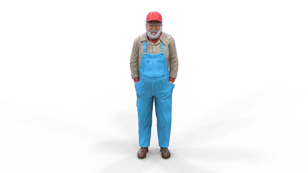 サムネイル： デュークス・オブ・ハザード シングルフィギュア 各種スケール 3Dレジンモデル - 3DP