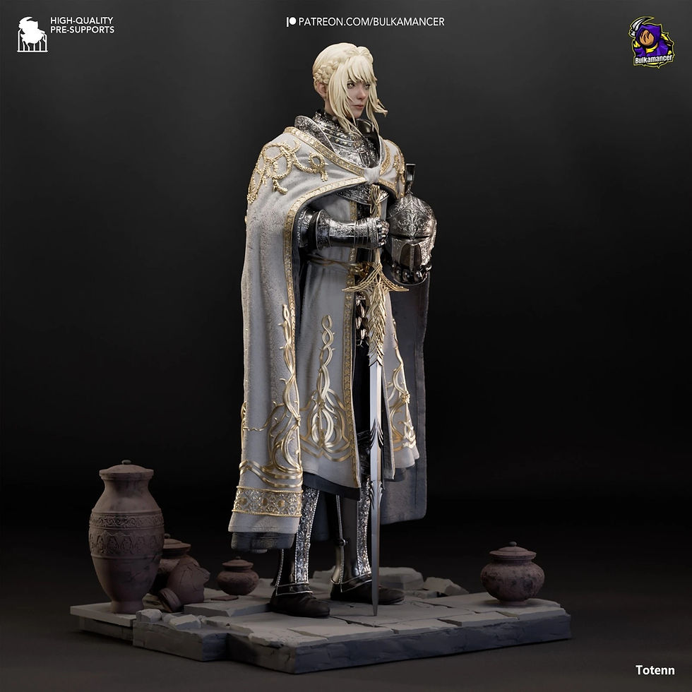 縮圖：Needle Knight Leda - 1 x Unpainted Large Scale 3D Resin Printed Model Kit - CA3D