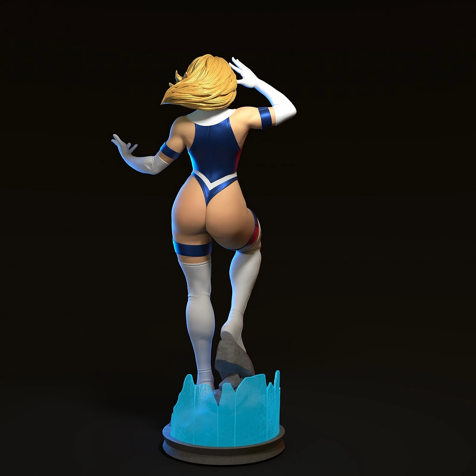 Miniaturbild: Sue Storm – 1 x unbemalter, großformatiger 3D-Modellbausatz aus Kunstharz und Sockel – ABE