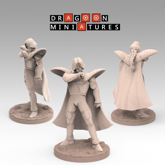 Miniatura: Saga Namek T3 - Parte 1 - Dragon Ball - 10 modelos impresos en resina 3D sin pintar - DM