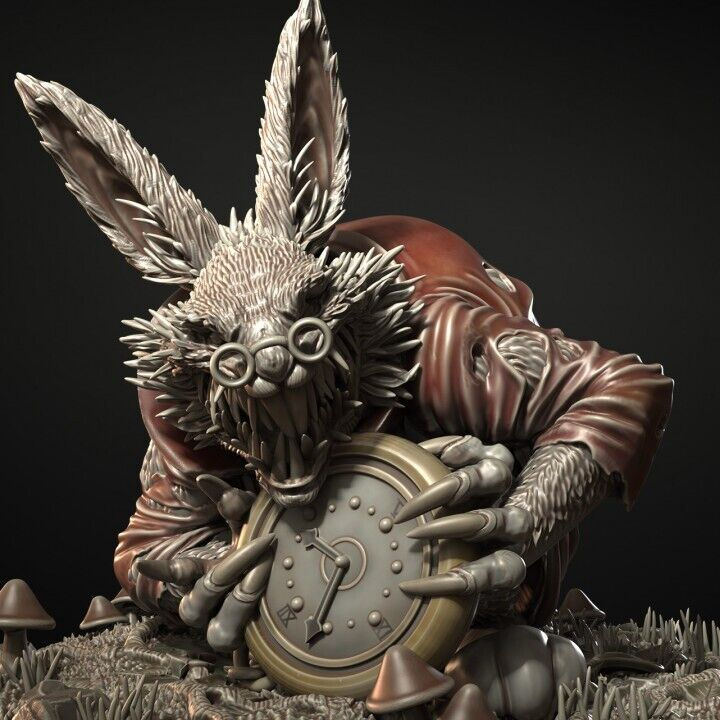 Thumbnail: Créatúr Coinín Bán - 1 x Mionsamhlacha Roisín Rólghlacadh Scála 1/24 75mm + Bonn SA