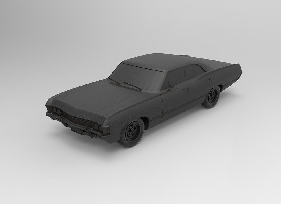 Thumbnail: Chevrolet Impala 1967 - Dalam Berbagai Skala - Kit Dasar Cetak Resin 3D - K3D