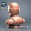 Miniatyrbild: Mini Iron Man Caricature - 1 x Unpainted Bust - 3D Resin Printed Model- SANIX 3D