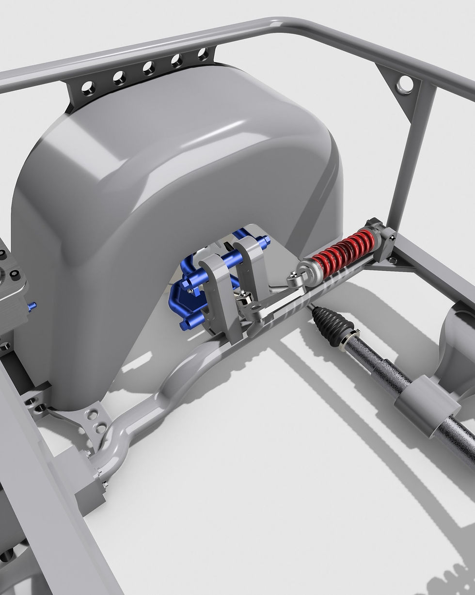 サムネイル： プロツーリングレーシングフロントクリップ+プッシュロッドサスペンションブレーキ-3Dプリントモデルキット