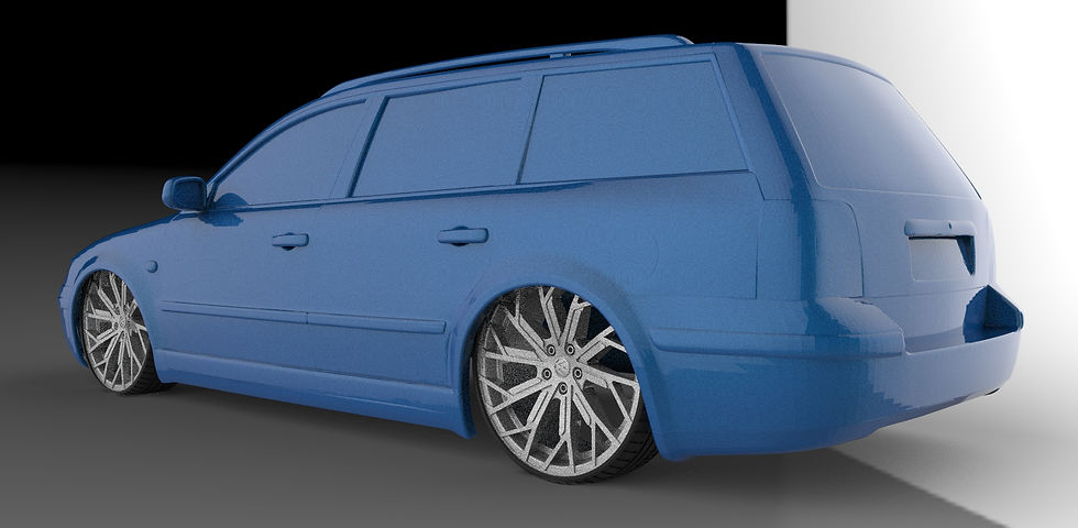 Miniature : Volkswagen Passat Break B5 1997 - Différentes échelles - Kit de pièces imprimées en 3D - K3D