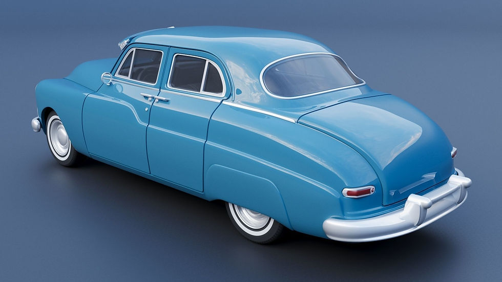 サムネイル： 1950年式マーキュリーエイト4ドア（右ハンドルまたは左ハンドル）-3Dプリント完成モデルキットC/H/B
