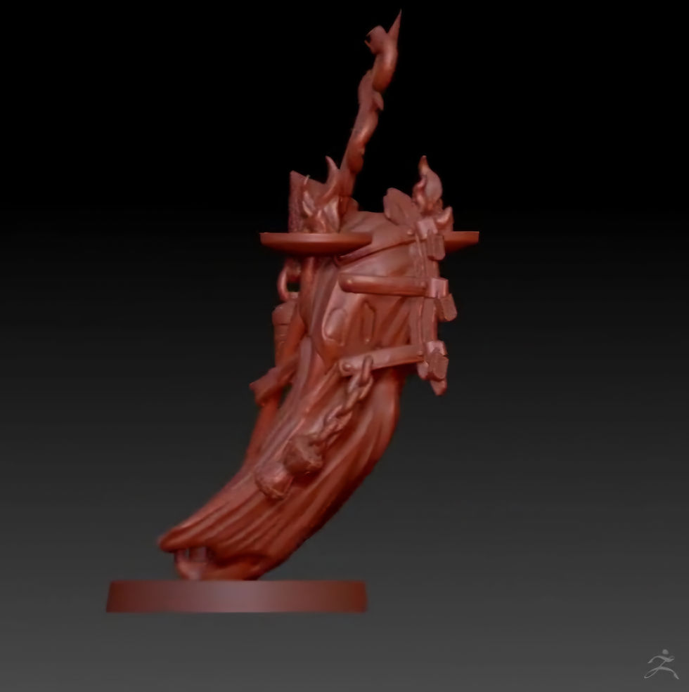 Miniature : Prêtre hérétique fantôme des tranchées - 1 kit de maquette en résine 3D non peinte + socle - MY