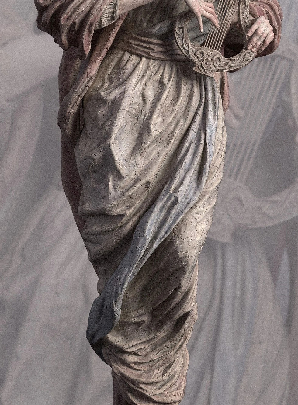 Miniatura: Muse - 1 x Unpainted Large Scale 3D Resin Printed Model Kit and Base - CA3D