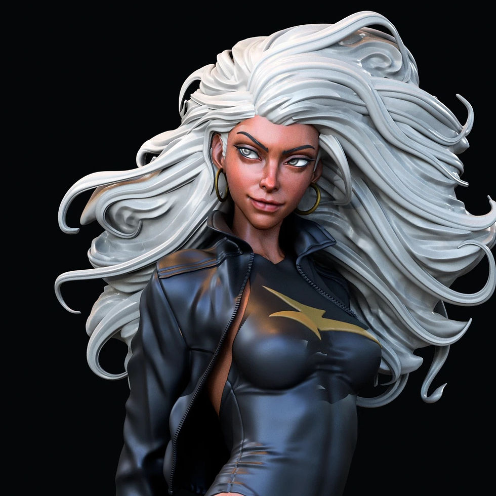 縮圖：Storm - 1 x Unpainted Large Scale 3D Resin Printed Model Kit and Base - CA3D
