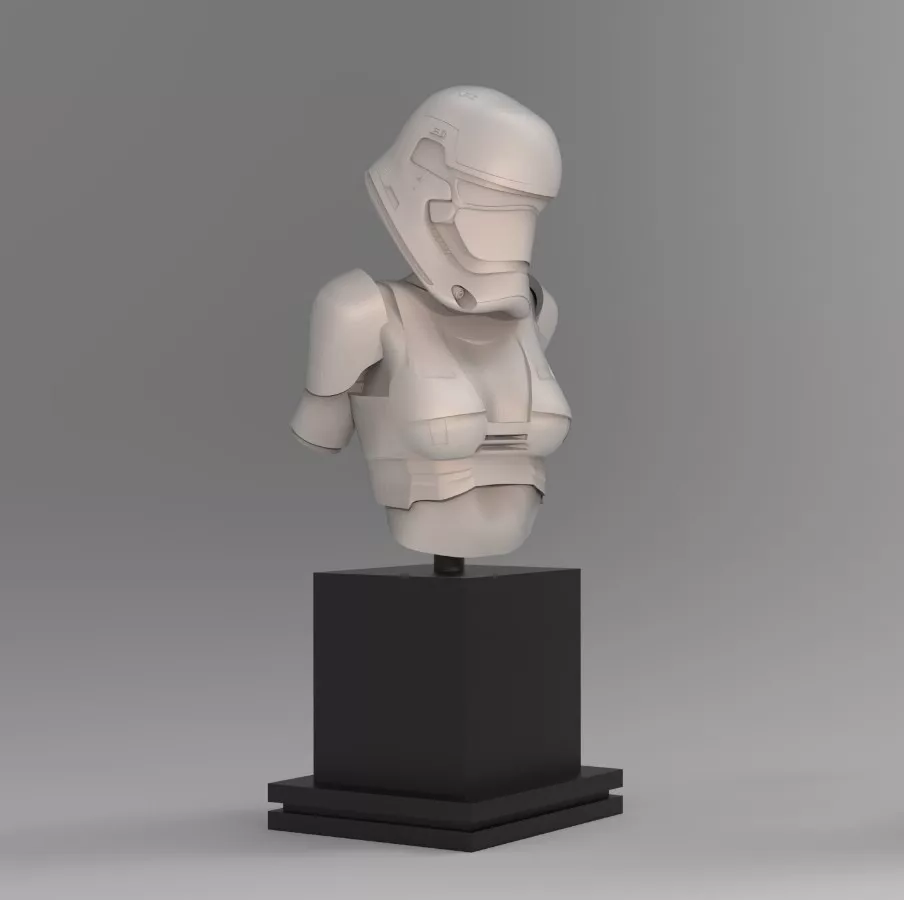 Miniatura: Gwen or Stormy Bust - 1 x niepomalowany model 3D z żywicy, bez podstawy - XD