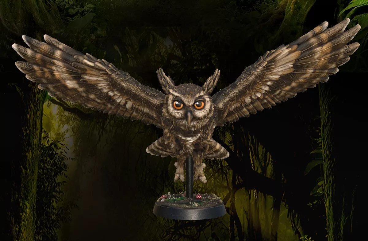 Mighty Owls - 3 maquetas de resina sin pintar y bases - En varias escalas - P3D