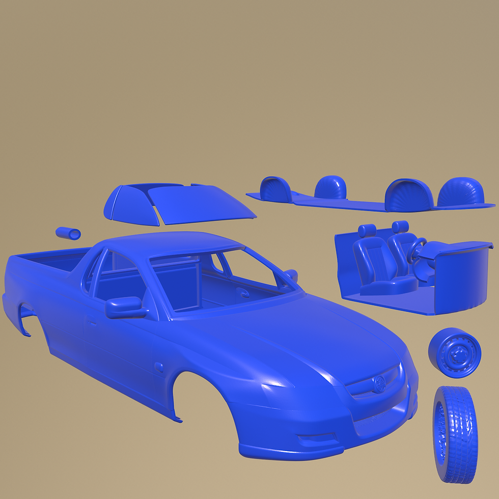 Miniatura: Holden VZ Ute 2004 - Kit completo de modelo impreso en resina 3D C/H/B