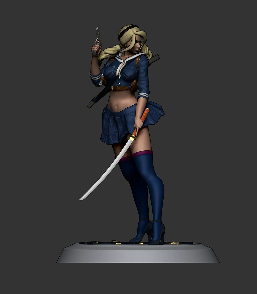 Miniatura: Muñeca bebé - 1 x Kit de modelo impreso en resina 3D a gran escala sin pintar y base - NR