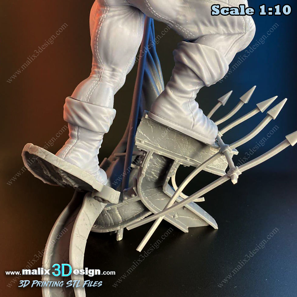 Miniatura: JUGGERNAUT - 1 x Unpainted Large Scale 3D Resin Printed Model Kit and Base - SAN