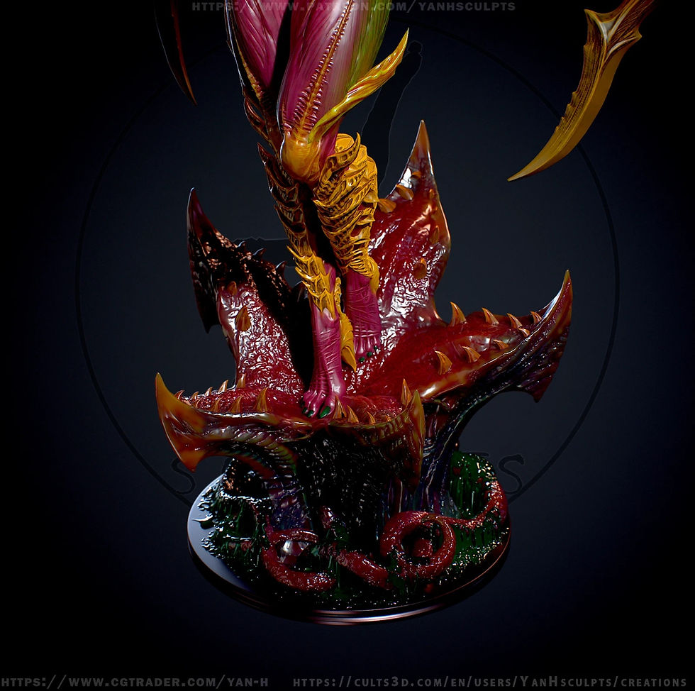 Miniaturbild: Sarrah Kerrigan - 1 x Unpainted Large Scale 3D Resin Model Kit and Base - YAN