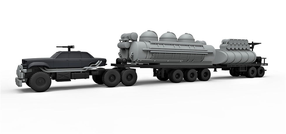 Miniaturbild: People Eater Truck Mad Max 4 – Unbemalter Resin-Modellbausatz – In verschiedenen Maßstäben 3DTD