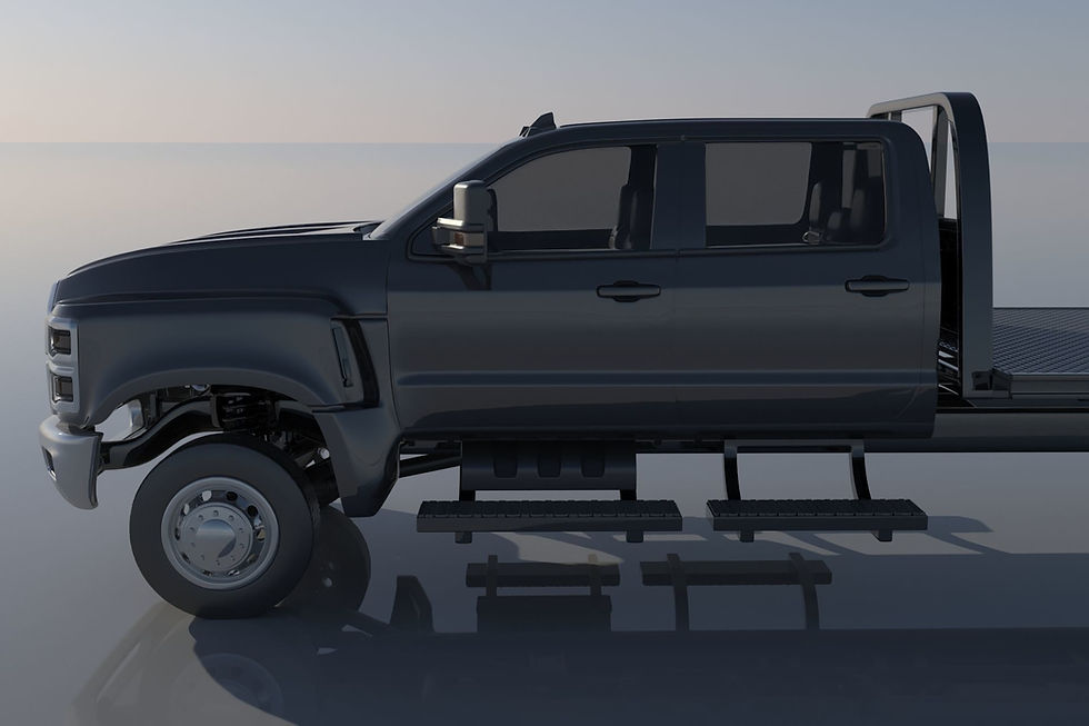 縮圖：雪佛兰 Silverado 5500 拖车（右舵或左舵）- 3D 打印模型套件 - AB