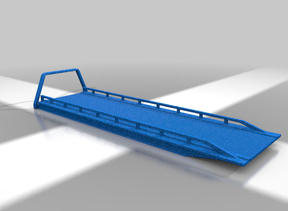 Miniatura: Bandeja basculante trasera para grúa (solo en varias escalas) - 1 pieza impresa en resina 3D - KC3D