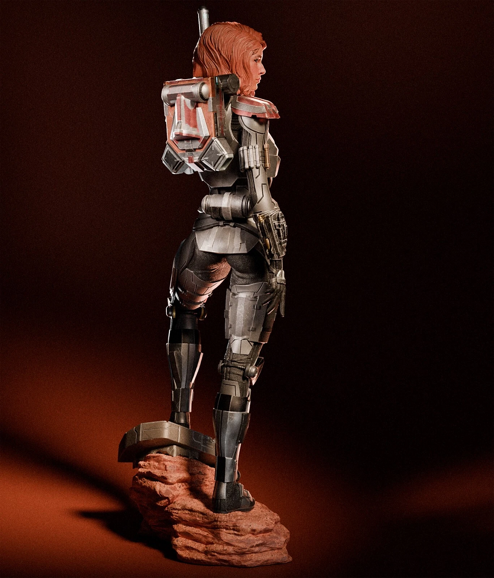 Miniaturbild: ShaeVizla - 1 x Unpainted Large Scale 3D Resin Printed Model Kit and Base - CA3D