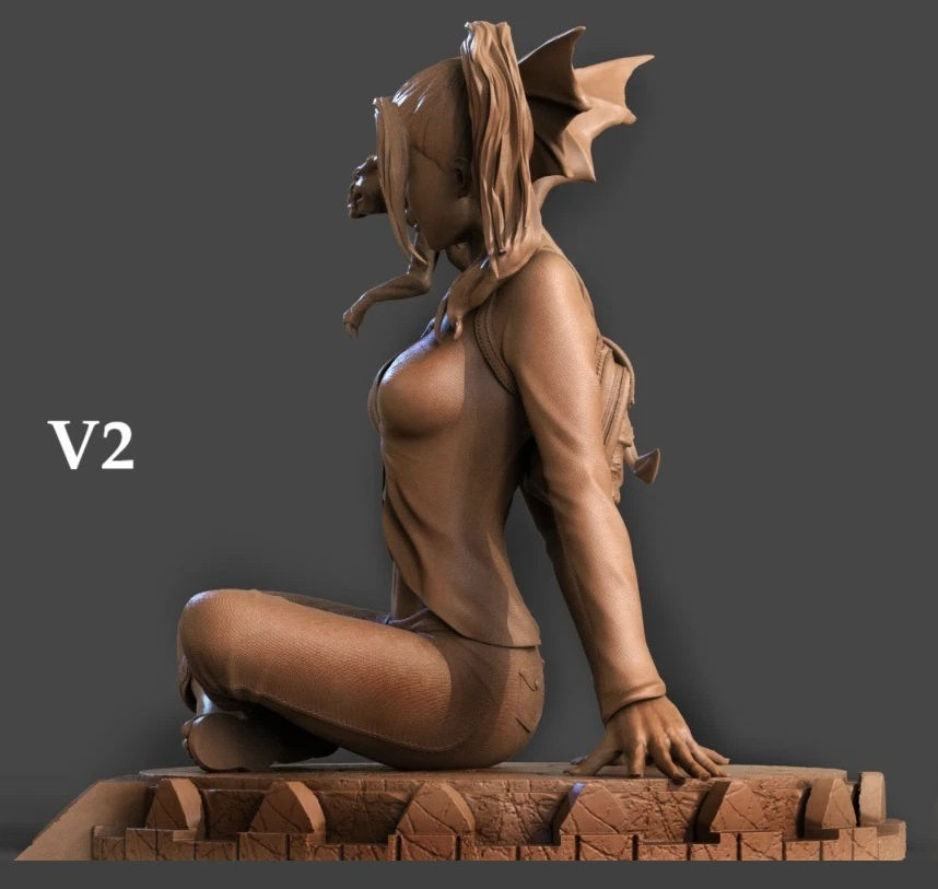 Miniatura: Kitty V2 - 1 x Unpainted Large Scale 3D Resin Printed Model Kit and Base - CA3D