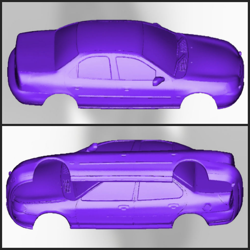 Miniature : Ford Mondeo MK2 - Différentes échelles - Kit de base imprimé en résine 3D - K3D