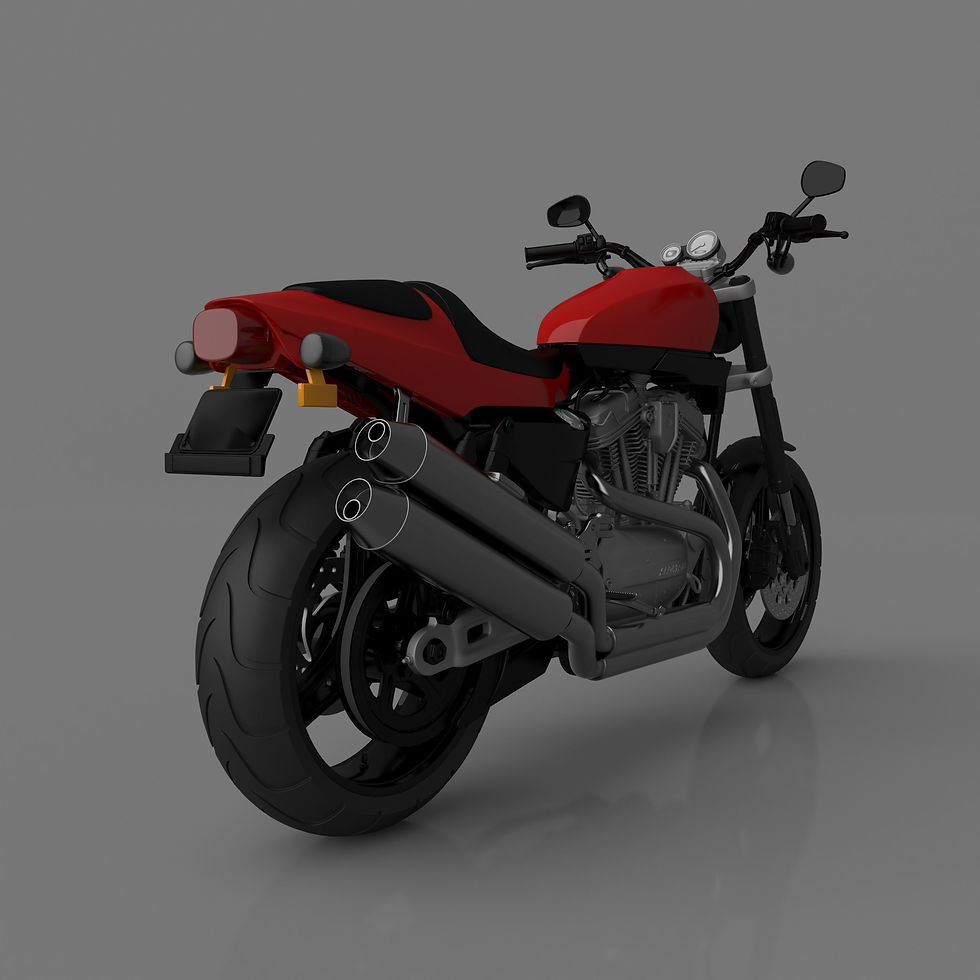 Miniatura: Harley Davidson XR 1200 Sportster - 1 kit de modelo impreso en 3D sin pintar - S3D